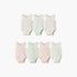 Pack of 7 Juniors Cotton Crew Neck Sleeveless Bodysuit with Floral Print