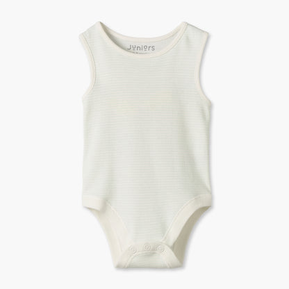 Pack of 7 Juniors Cotton Crew Neck Sleeveless Bodysuit with Floral Print
