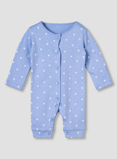 Pack of 3 Juniors Round Neck Long Sleeves Sleepsuit with Print-baby-girls-clothing-nightwear-sleepsuits-image-3