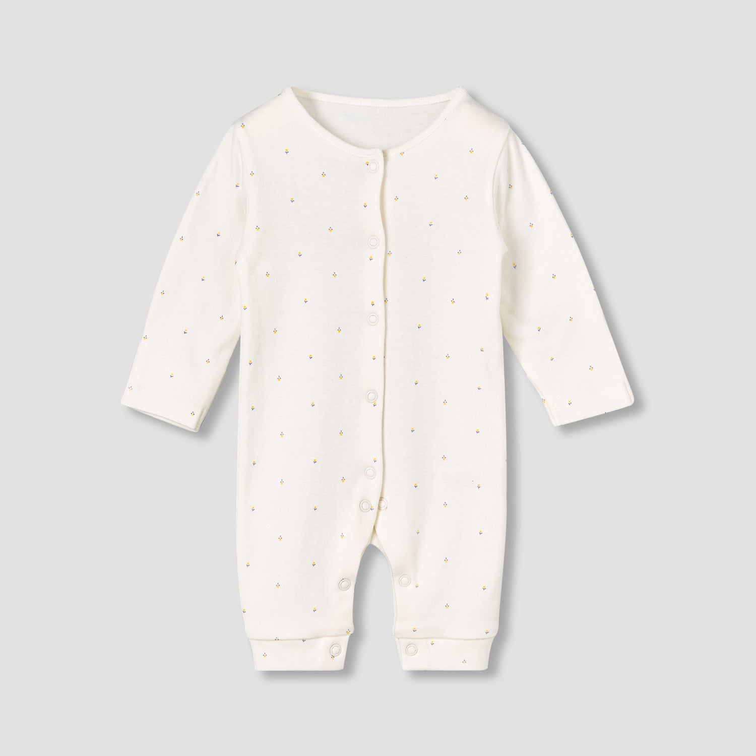 Pack of 3 Juniors Round Neck Long Sleeves Sleepsuit with Print