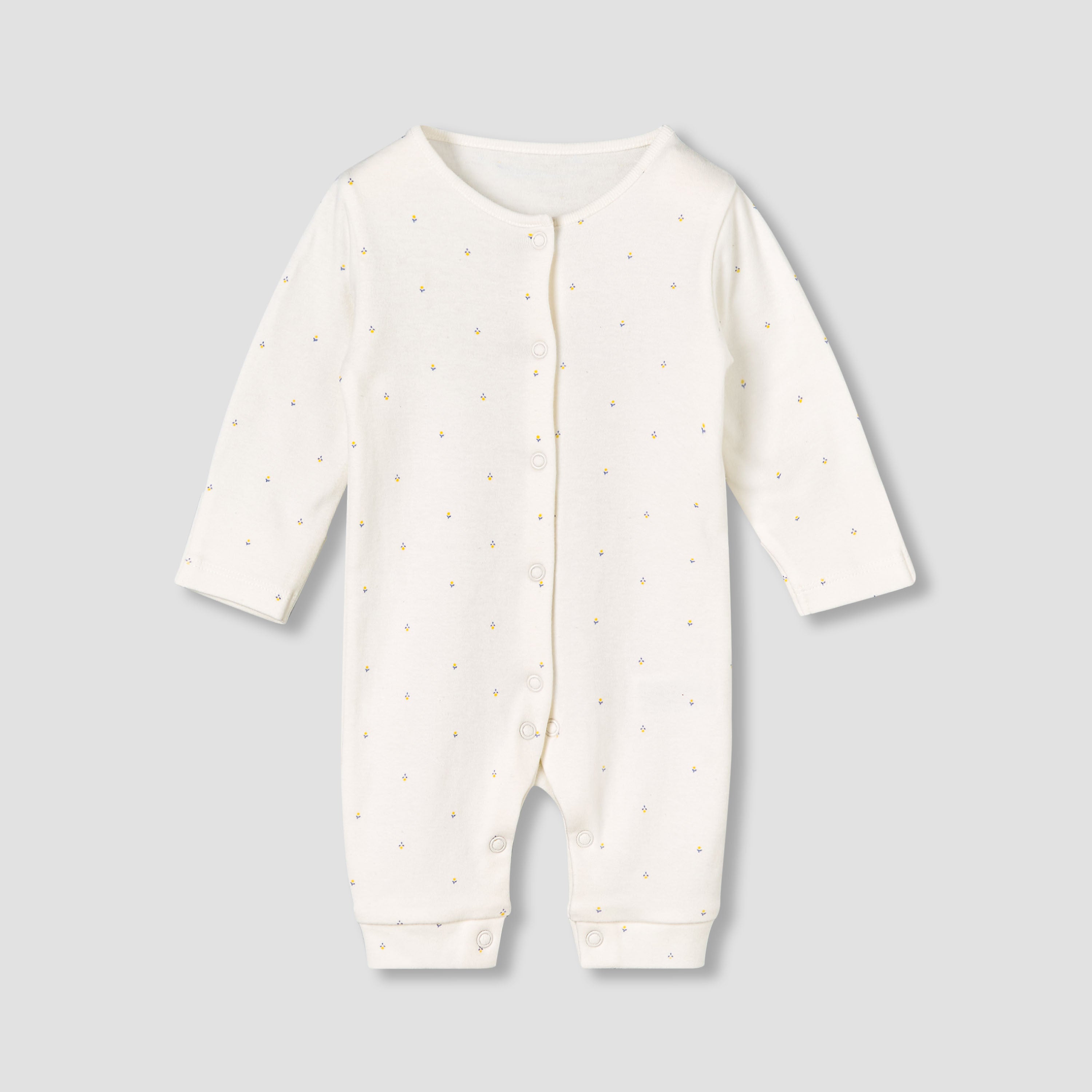 Pack of 3 Juniors Round Neck Long Sleeves Sleepsuit with Print
