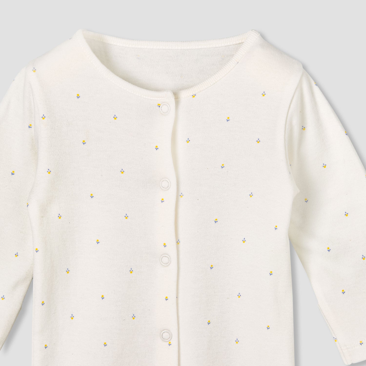 Pack of 3 Juniors Round Neck Long Sleeves Sleepsuit with Print