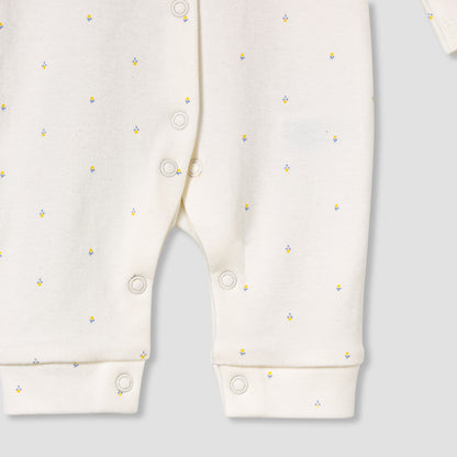 Pack of 3 Juniors Round Neck Long Sleeves Sleepsuit with Print