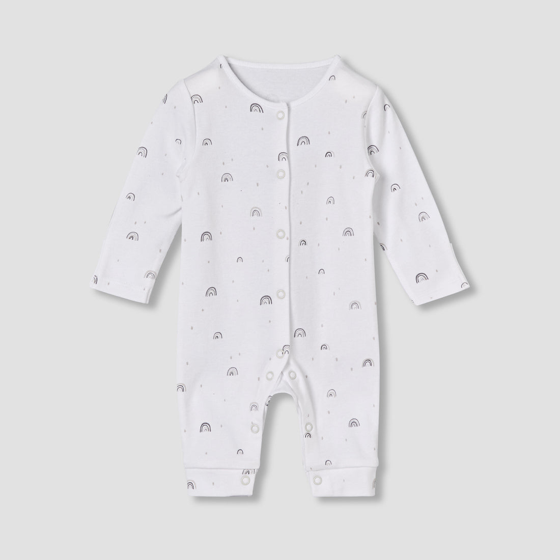 Pack of 3 Juniors Round Neck Long Sleeves Sleepsuit with Print