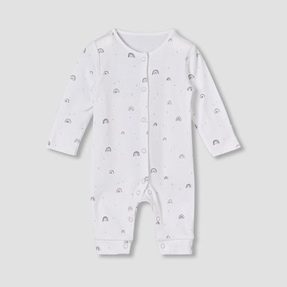 Pack of 3 Juniors Round Neck Long Sleeves Sleepsuit with Print