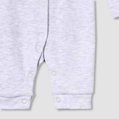 Pack of 3 Juniors Round Neck Long Sleeves Sleepsuit with Print
