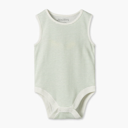 Pack of 7 Juniors Crew Neck Sleeveless Bodysuit with Farm Print