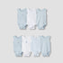 Juniors Assorted Sleeveless Bodysuits - Set of 7 - Blue / 12-18 mths