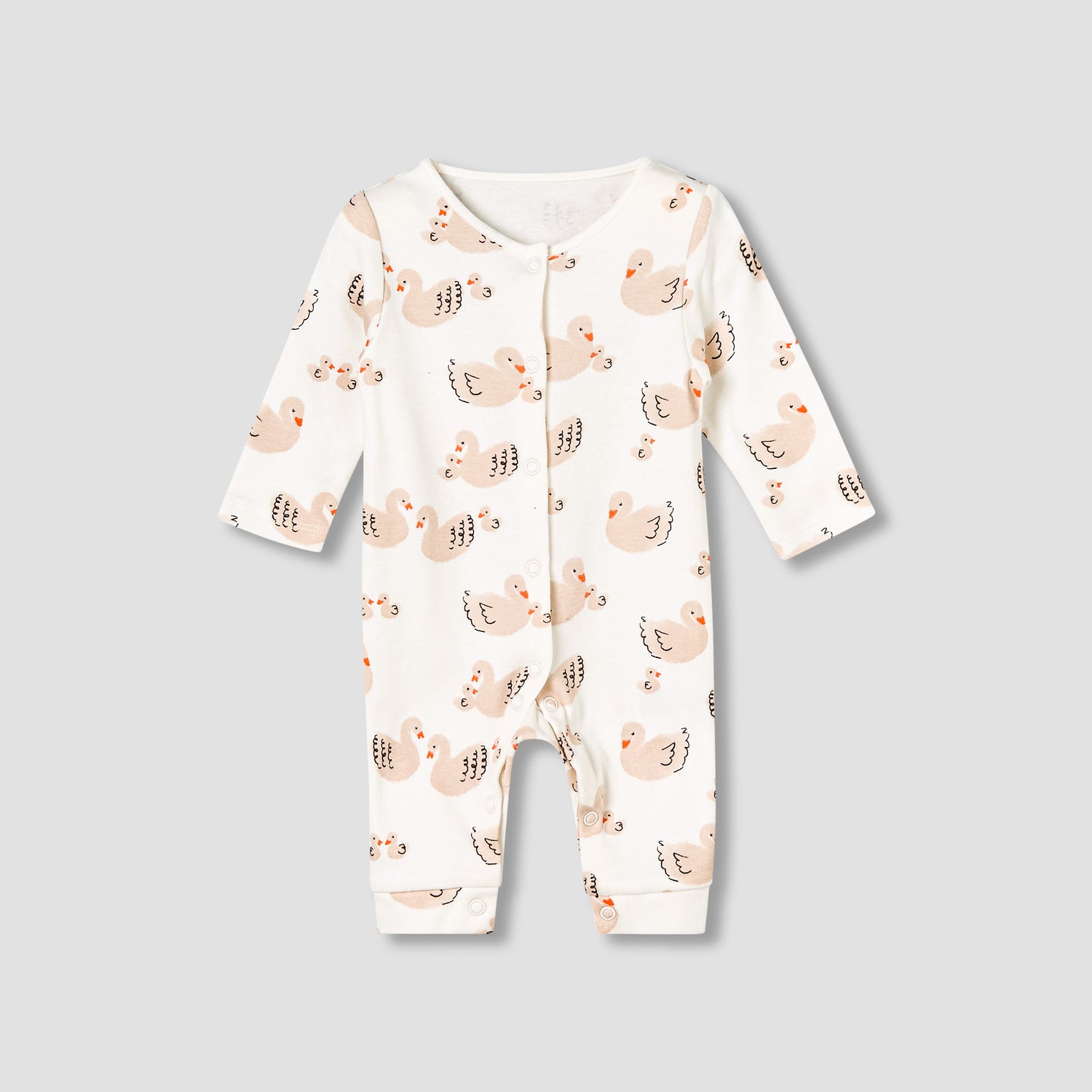 Pack of 5 Juniors Cotton Round Neck Long Sleeves Sleepsuit with Print