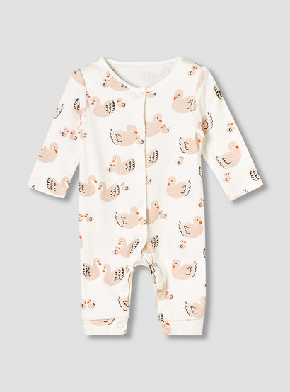 Pack of 5 Juniors Cotton Round Neck Long Sleeves Sleepsuit with Print-baby-girls-clothing-nightwear-sleepsuits-image-6