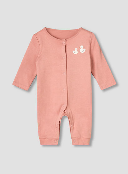 Pack of 5 Juniors Cotton Round Neck Long Sleeves Sleepsuit with Print-baby-girls-clothing-nightwear-sleepsuits-image-7