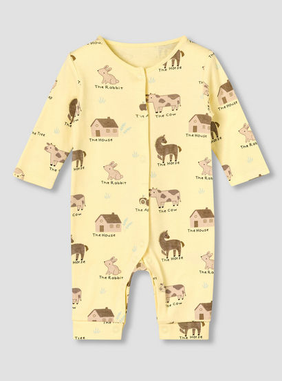 Pack of 5 Juniors Round Neck Long Sleeves Sleepsuit with Print-baby-boys-clothing-nightwear-sleepsuits-image-4