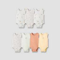 Juniors Assorted Sleeveless Bodysuit - Set of 7-undefined-image-1
