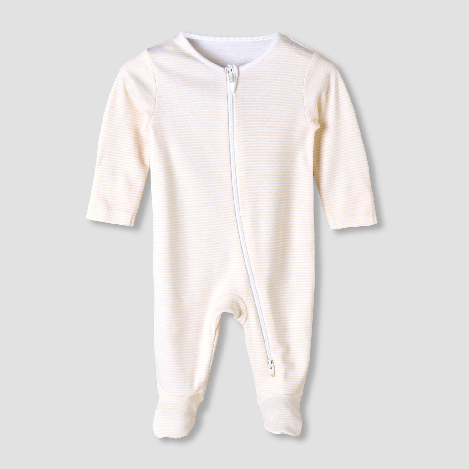 Pack of 3 Juniors Organic Cotton Round Neck Long Sleeves Sleepsuit with Print