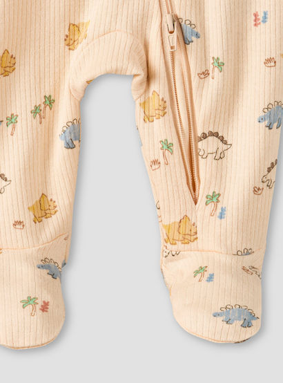Pack of 3 Juniors Organic Cotton Crew Neck Long Sleeves Sleepsuit with Print-baby-boys-clothing-nightwear-sleepsuits-image-8