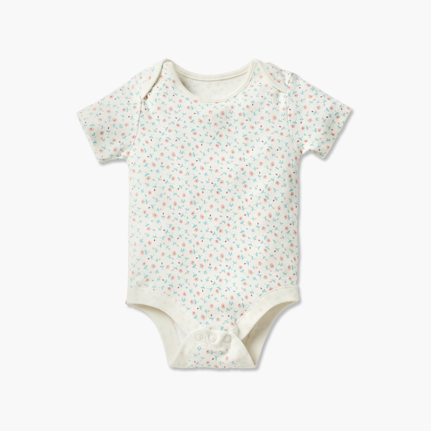 Juniors Assorted Bodysuit with Short Sleeves and Button Closure - Set of 3