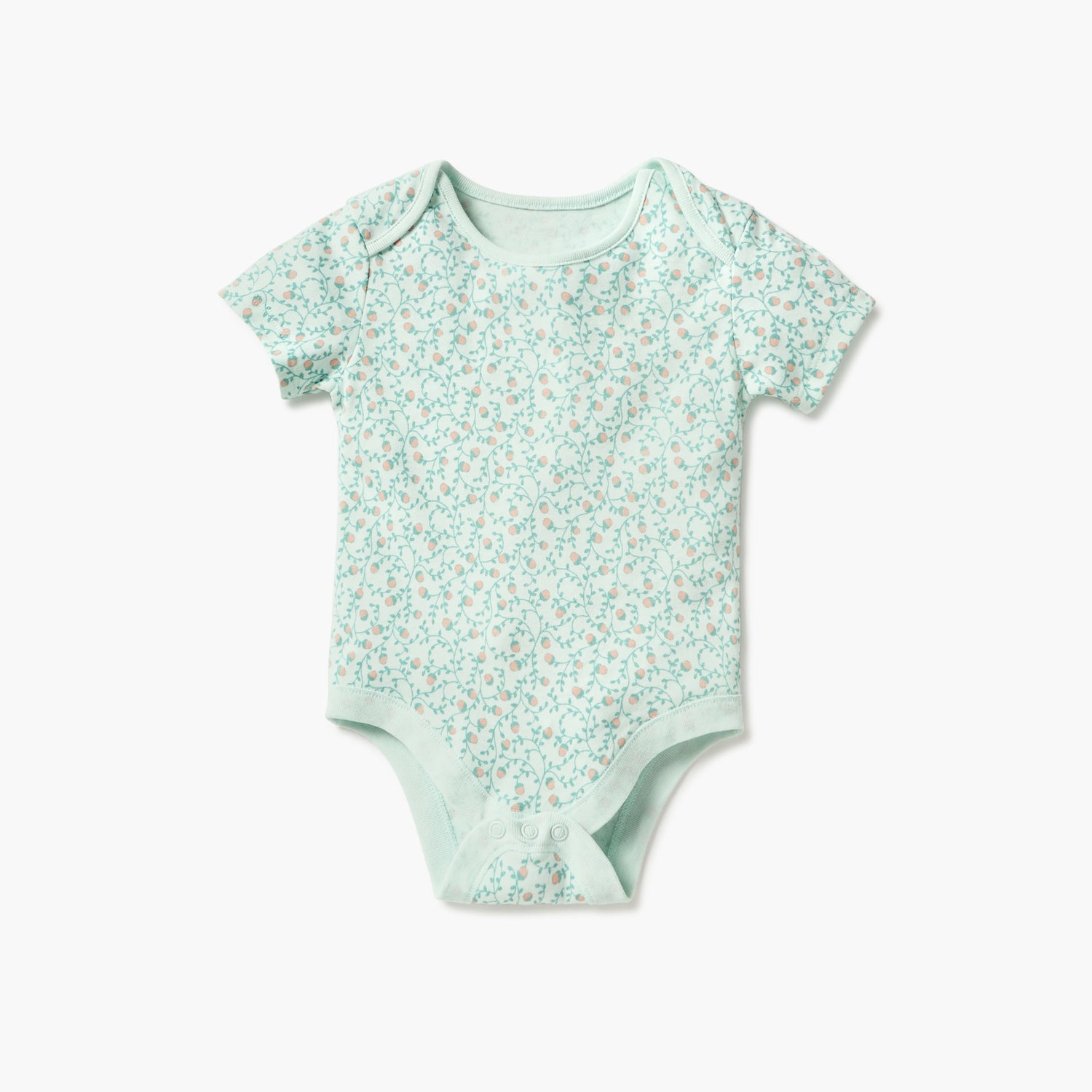 Juniors Assorted Bodysuit with Short Sleeves and Button Closure - Set of 3