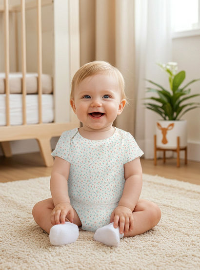 Juniors Assorted Bodysuit with Short Sleeves and Button Closure - Set of 3-baby-girls-clothing-bodysuits-image-7