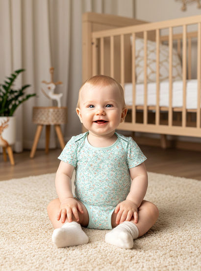 Juniors Assorted Bodysuit with Short Sleeves and Button Closure - Set of 3-baby-girls-clothing-bodysuits-image-8