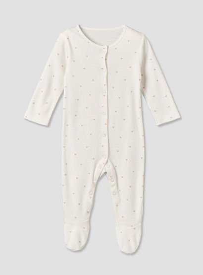 Pack of 3 Cotton Crew Neck Long Sleeve Sleepsuit with Snap Button Closure-baby-girls-clothing-nightwear-sleepsuits-image-5