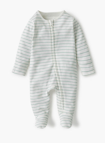 Juniors Assorted Sleepsuit with Long Sleeves and Zip Closure - Set of 3-baby-boys-clothing-nightwear-sleepsuits-image-3