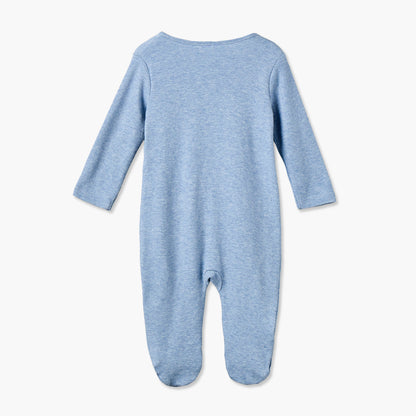 Pack of 3 Juniors Cotton Crew Neck Long Sleeves Sleepsuit with Assorted Print
