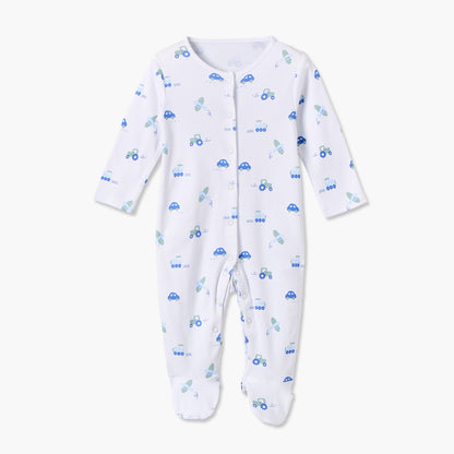 Pack of 3 Juniors Cotton Crew Neck Long Sleeves Sleepsuit with Assorted Print