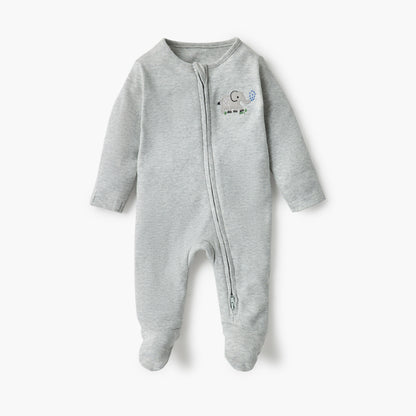 Juniors Assorted Sleepsuit with Long Sleeves and Zip Closure - Set of 3