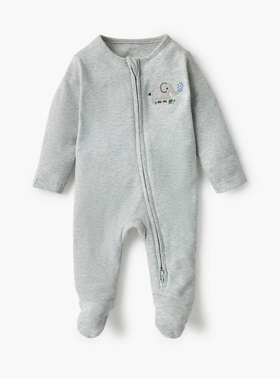 Juniors Assorted Sleepsuit with Long Sleeves and Zip Closure - Set of 3-baby-boys-clothing-nightwear-sleepsuits-image-2