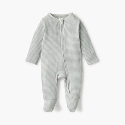 Juniors Assorted Sleepsuit with Long Sleeves and Zip Closure - Set of 3