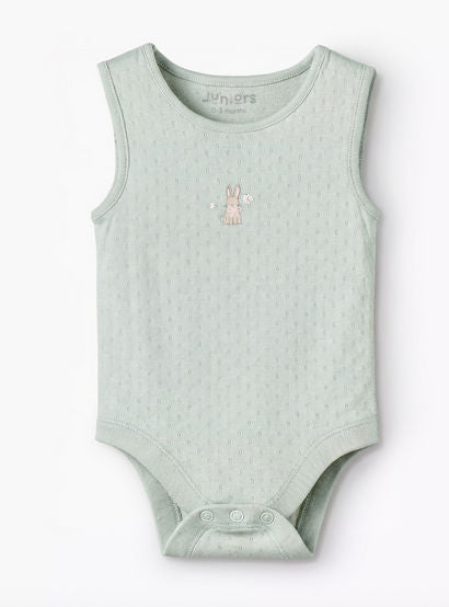 Pack of 7 Juniors Cotton Round Neck Sleeveless Bodysuit with Snap Button Closure-baby-girls-clothing-bodysuits-image-6