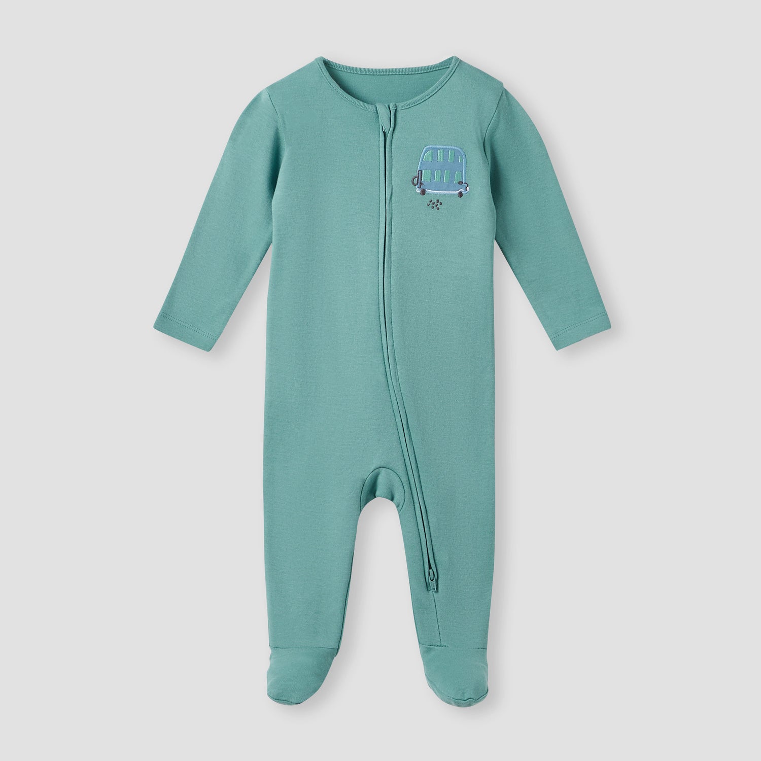 Juniors Printed Sleepsuit with Zip Closure - Set of 3