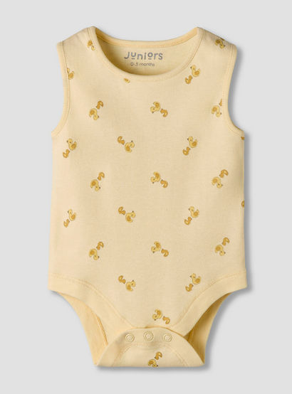 Pack of 7 Juniors Round Neck Sleeveless Bodysuit with Assorted Design-baby-boys-clothing-multipacks-image-3