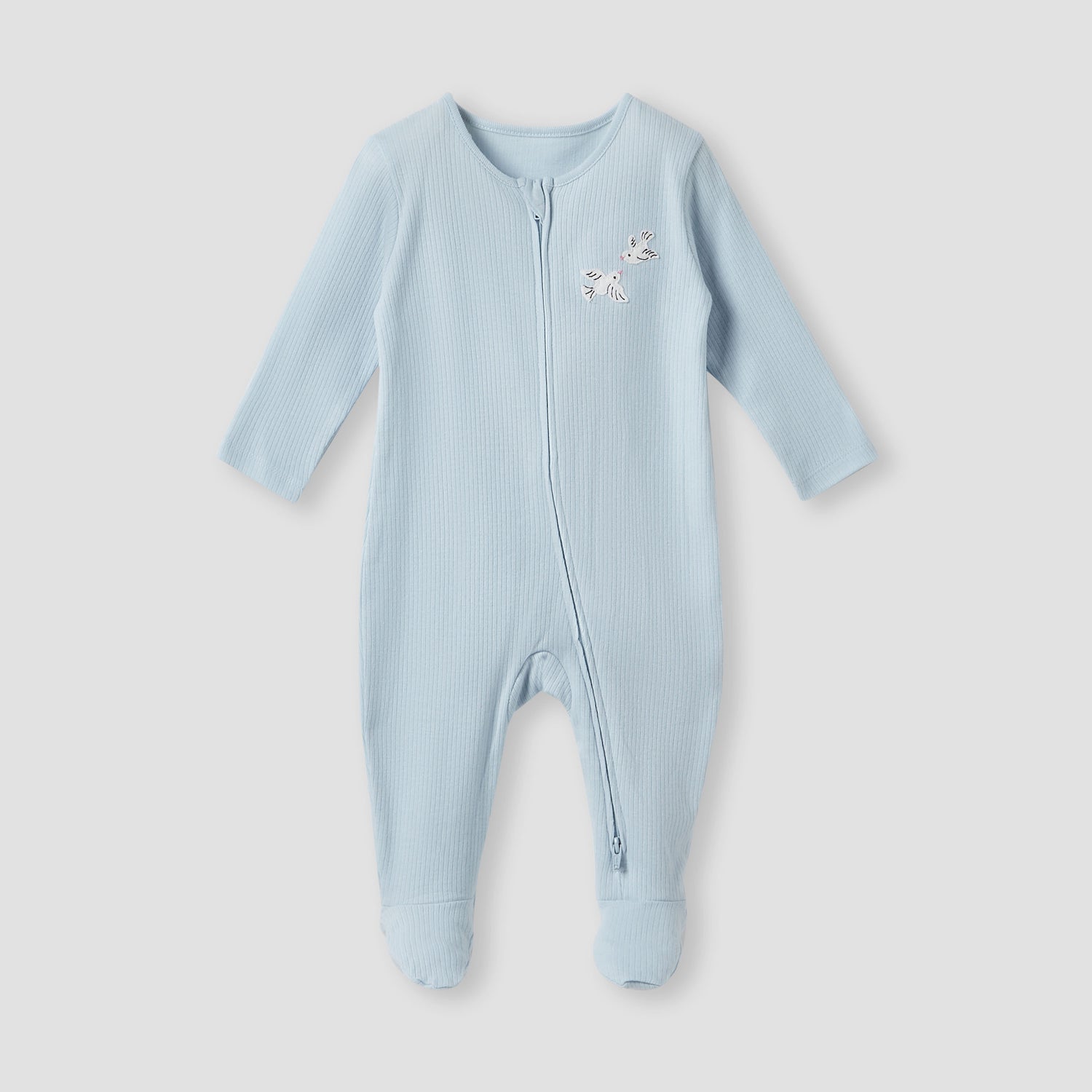 Juniors Printed Sleepsuit with Zip Closure - Set of 3