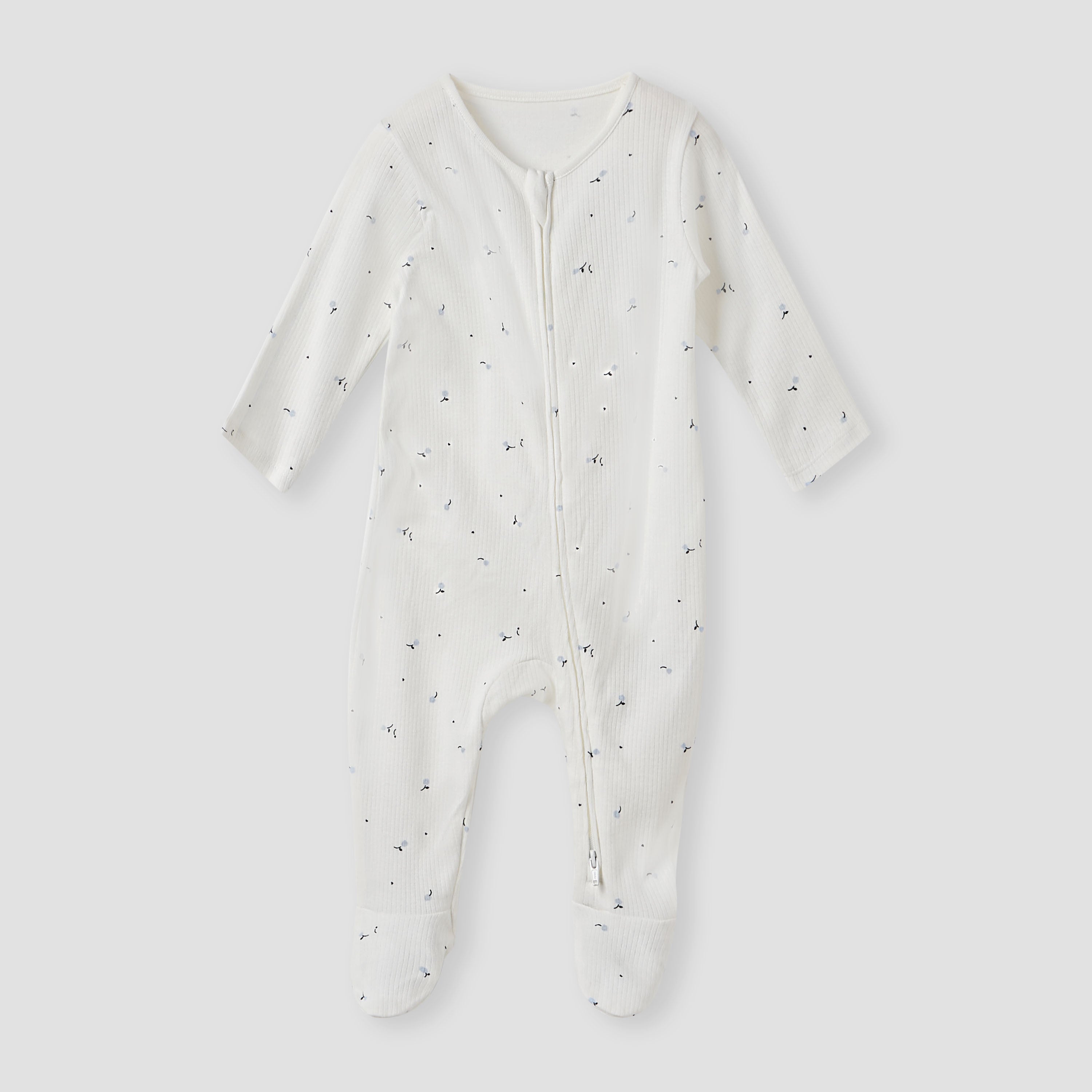 Juniors Printed Sleepsuit with Zip Closure - Set of 3