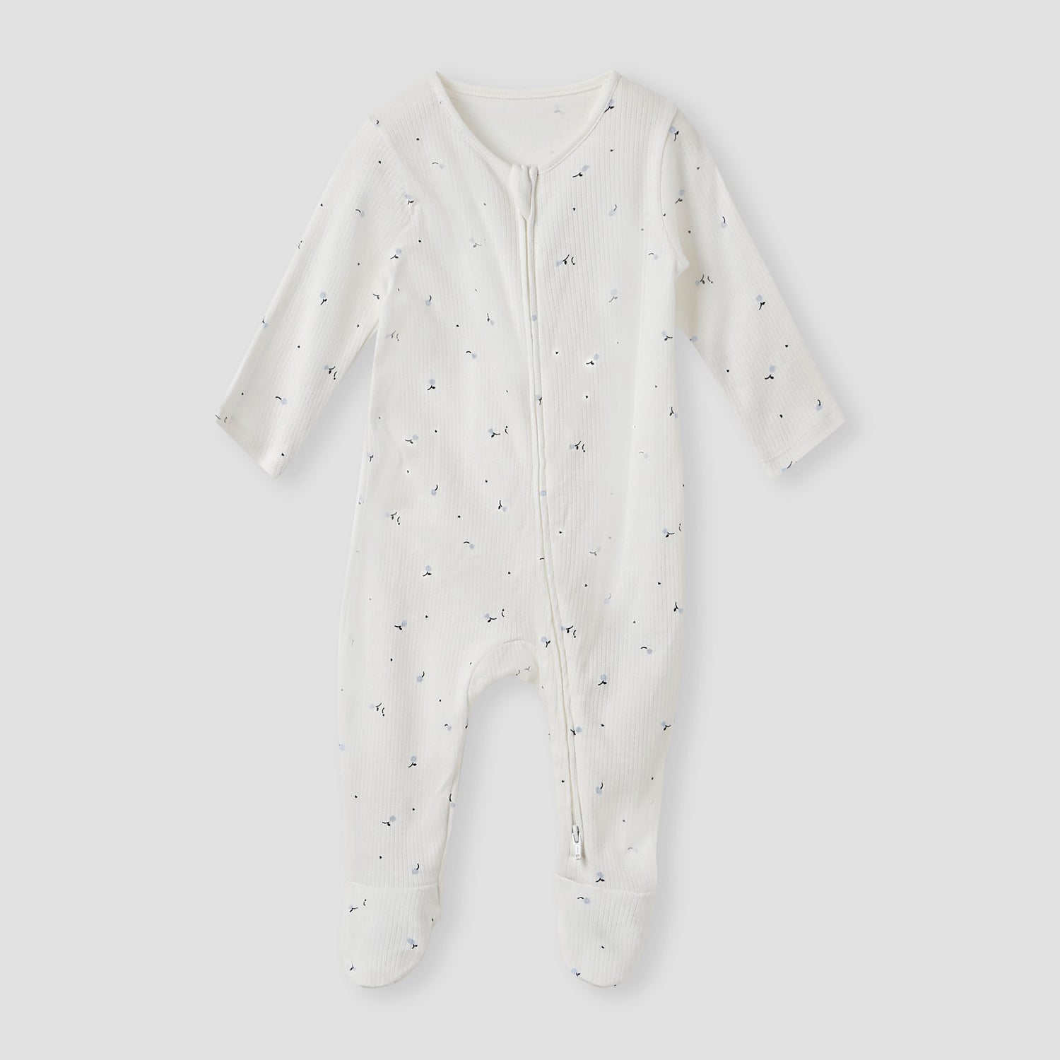 Juniors Printed Sleepsuit with Zip Closure - Set of 3