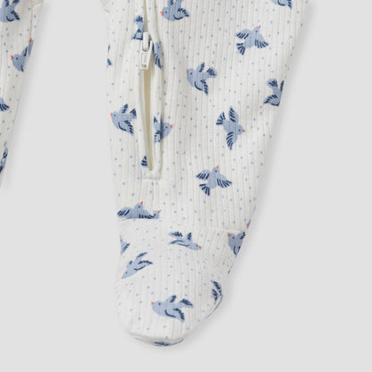 Juniors Printed Sleepsuit with Zip Closure - Set of 3