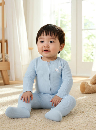 Juniors Printed Sleepsuit with Zip Closure - Set of 3-baby-boys-clothing-nightwear-sleepsuits-image-8