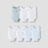 Pack of 7 Juniors Round Neck Sleeveless Bodysuit with Fun Prints - Blue / 12-18 mths