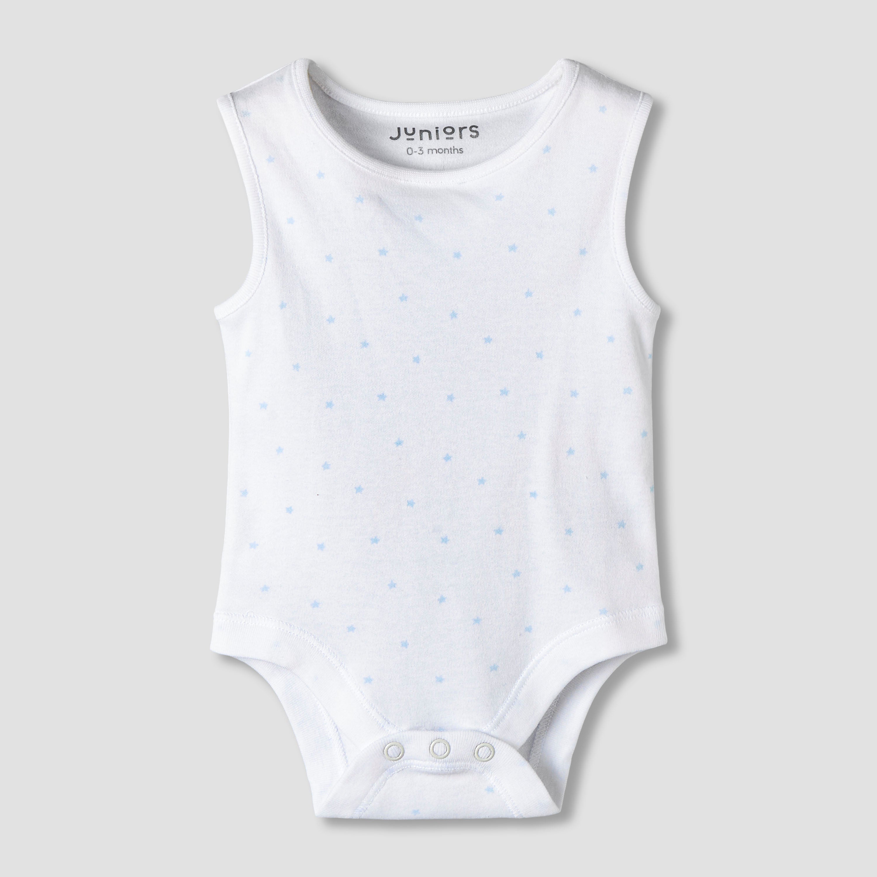 Pack of 7 Juniors Round Neck Sleeveless Bodysuit with Fun Prints