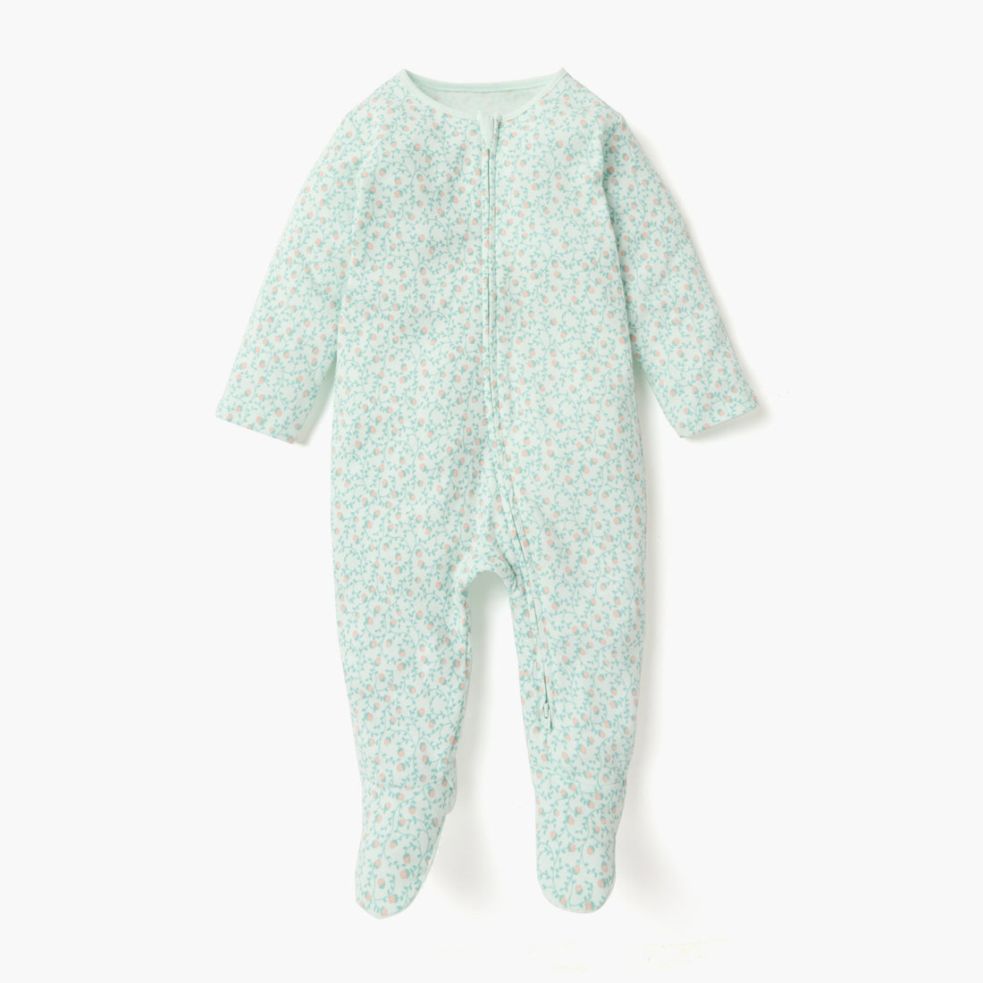 Juniors Printed Sleepsuit with Zip Closure and Long Sleeves - Set of 3