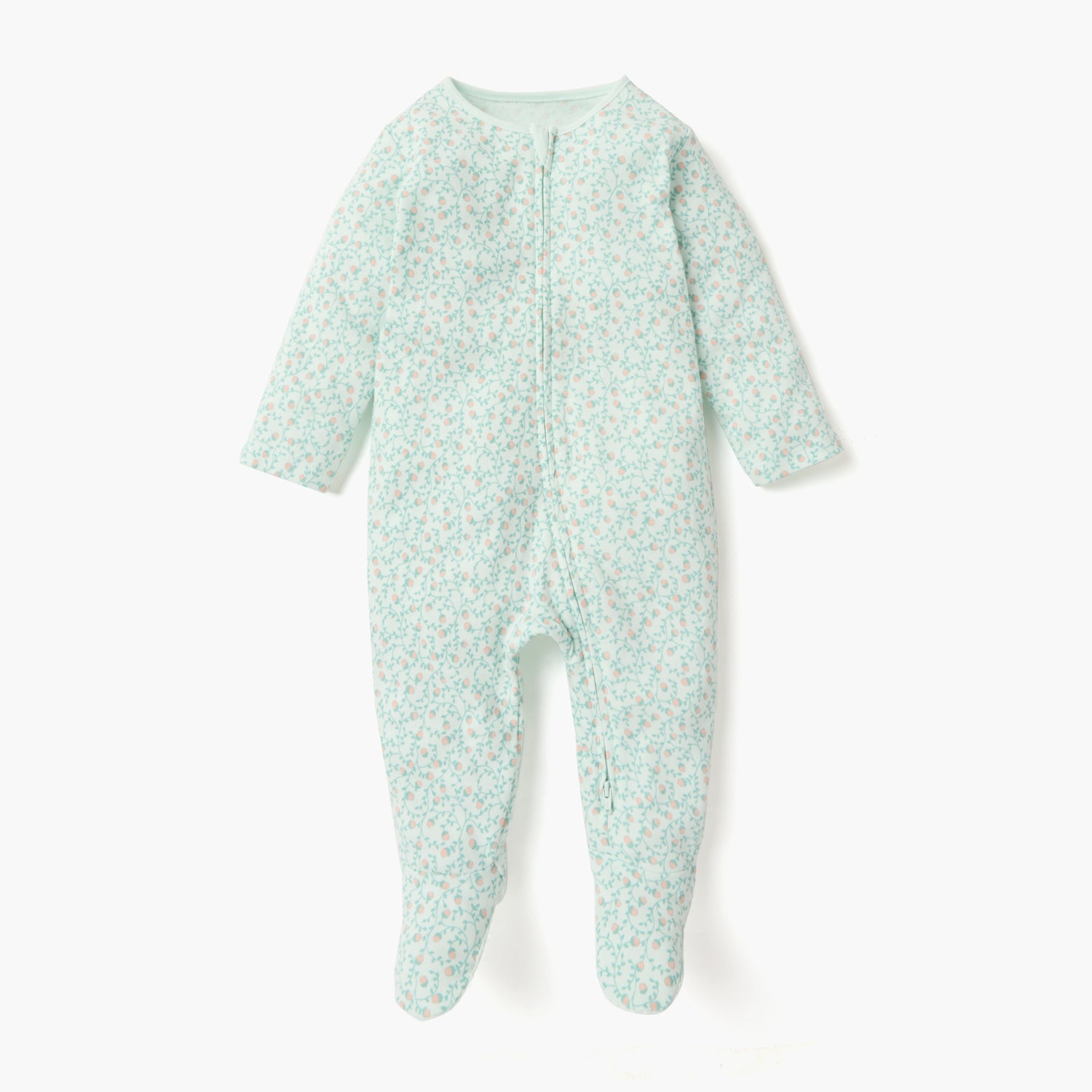 Juniors Printed Sleepsuit with Zip Closure and Long Sleeves - Set of 3
