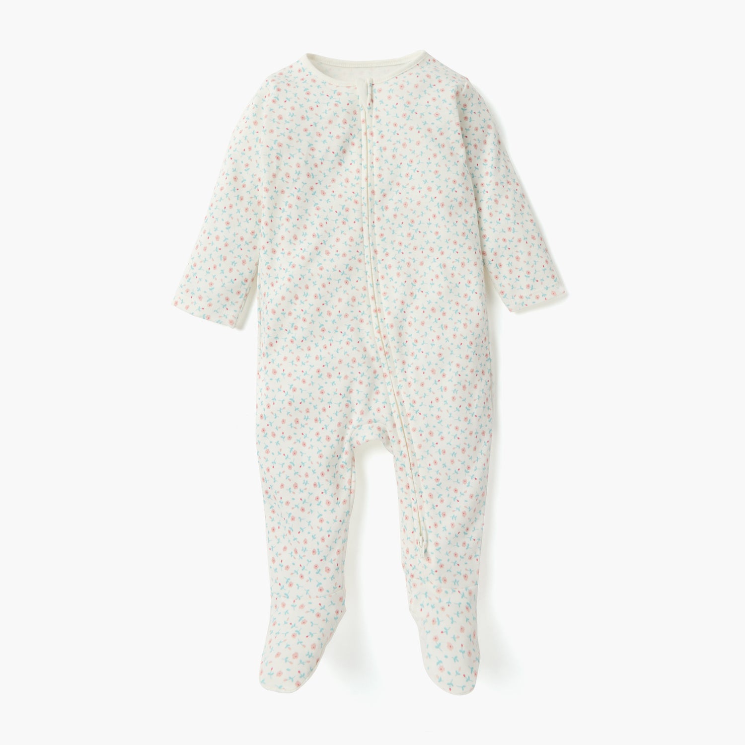 Juniors Printed Sleepsuit with Zip Closure and Long Sleeves - Set of 3