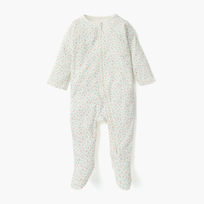 Juniors Printed Sleepsuit with Zip Closure and Long Sleeves - Set of 3