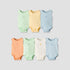 Pack of 7 Juniors Crew Neck Sleeveless Bodysuit with Snap Button Closure - Multicolour / 12-18 mths