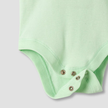 Pack of 7 Juniors Crew Neck Sleeveless Bodysuit with Snap Button Closure