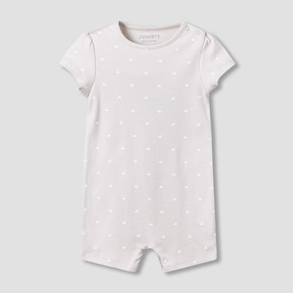 Pack of 2 Juniors Round Neck Short Sleeves Romper with Print