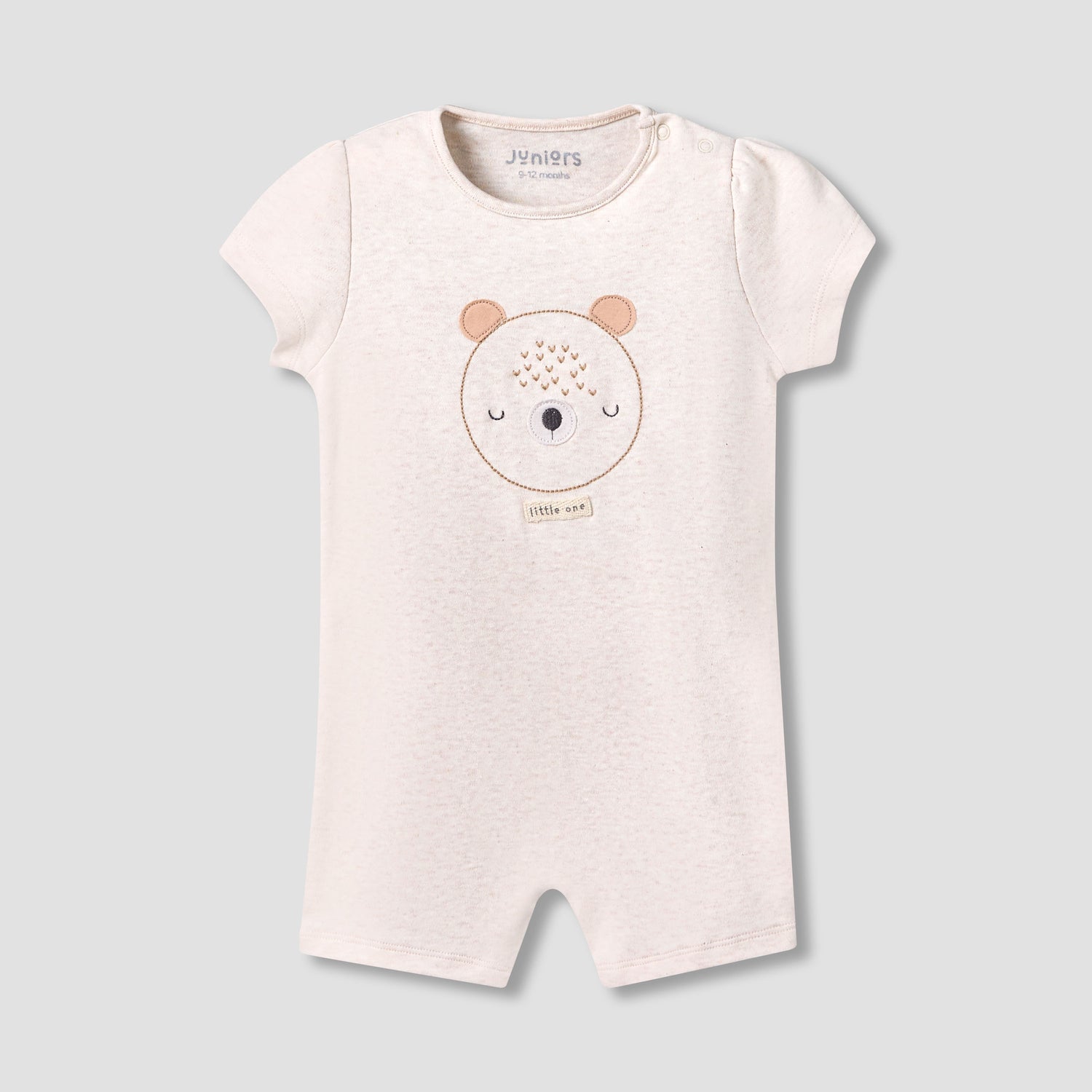 Pack of 2 Juniors Round Neck Short Sleeves Romper with Print