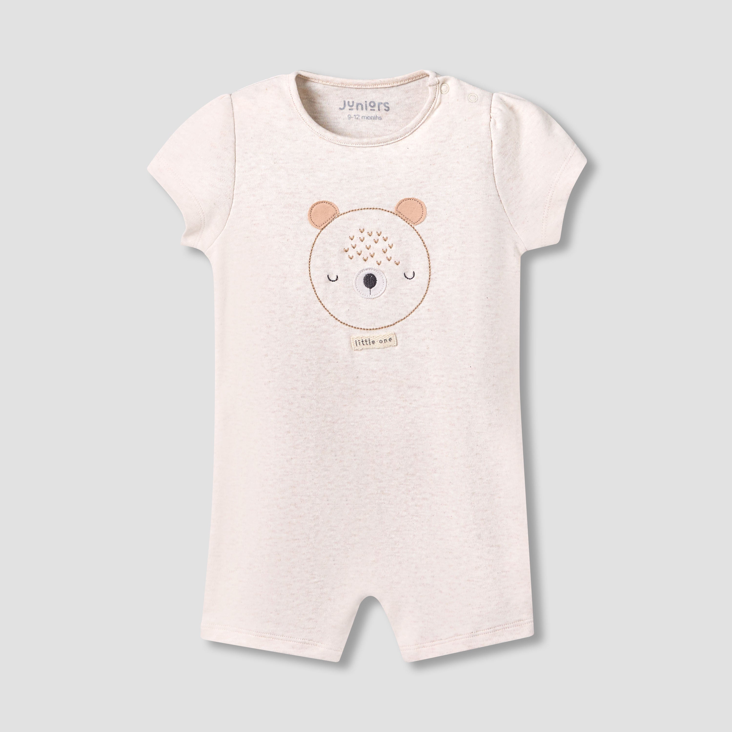 Pack of 2 Juniors Round Neck Short Sleeves Romper with Print