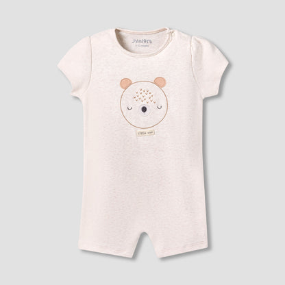 Pack of 2 Juniors Round Neck Short Sleeves Romper with Print